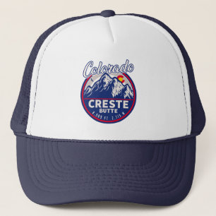Crested Butte Colorado Camping Skifahren Souvenirs Truckerkappe