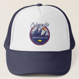 Crested Butte Colorado Camping Skifahren Souvenirs Truckerkappe