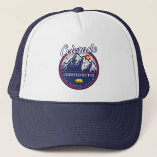 Crested Butte Colorado Camping Skifahren Souvenirs Truckerkappe