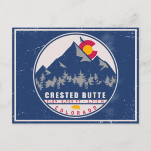 Crested Butte Colorado Retro Souvenirs Postkarte
