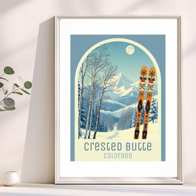 Crested Butte Colorado ski vacation Poster (Von Creator hochgeladen)