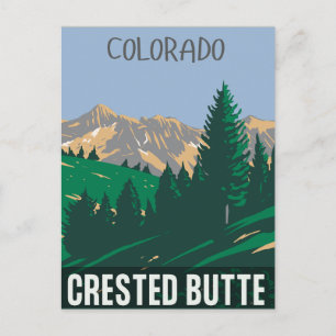 Crested Butte Rocky Mountains Colorado Postkarte