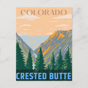 Crested Butte Rocky Mountains Colorado Postkarte