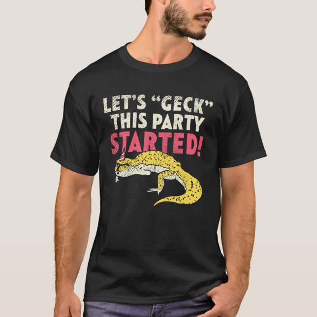 Crested Gecko T-Shirt (Vorderseite)