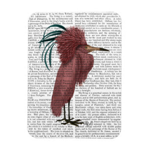 Crested Marsala Bird Magnet