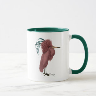 Crested Marsala Bird Tasse