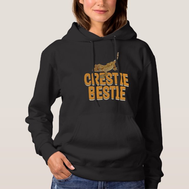 Crestie Bestie Gecko Reptiles  Reptile Owner Graph Hoodie (Vorderseite)