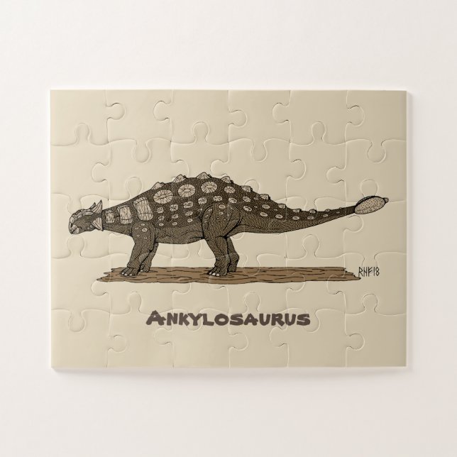 Cretaceus Dinosaurier Ankylosaurus (Horizontal)