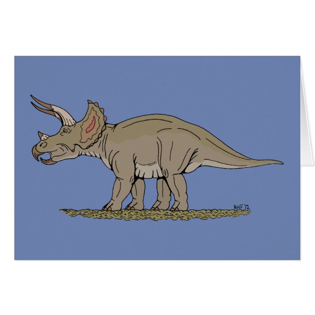 Cretaceus Dinosaurier Triceratops (Vorderseite (Horizontal))
