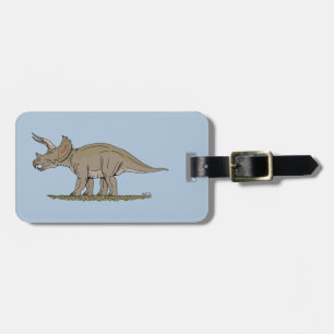 Cretaceus Dinosaurier Triceratops Gepäckanhänger