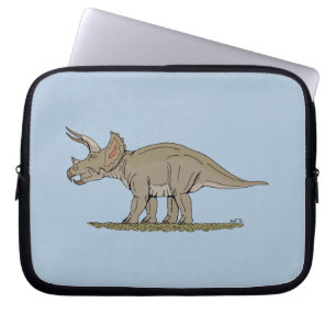 Cretaceus Dinosaurier Triceratops Laptopschutzhülle