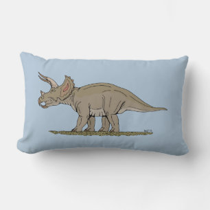 Cretaceus Dinosaurier Triceratops Lendenkissen