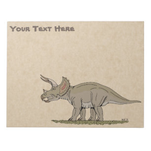 Cretaceus Dinosaurier Triceratops Notizblock