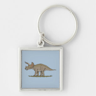 Cretaceus Dinosaurier Triceratops Schlüsselanhänger