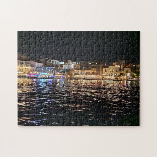 Crete at Night Puzzle (Horizontal)