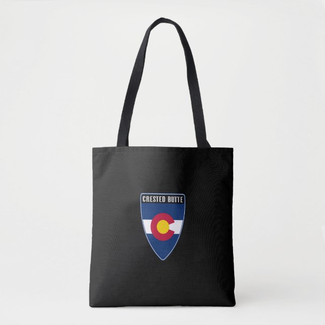 Crete Butte Colorado Schild Tasche (Vorderseite)
