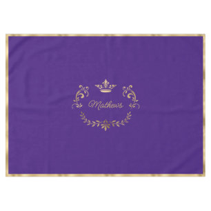 Crête de Couronne violette Nappe personnalisée