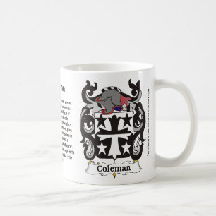 Crête de famille de Coleman sur une tasse