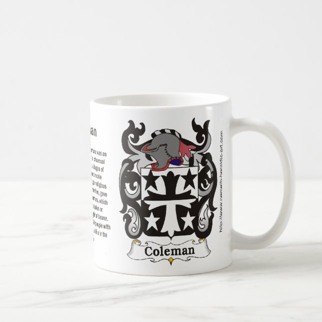 Crête de famille de Coleman sur une tasse (Droite)