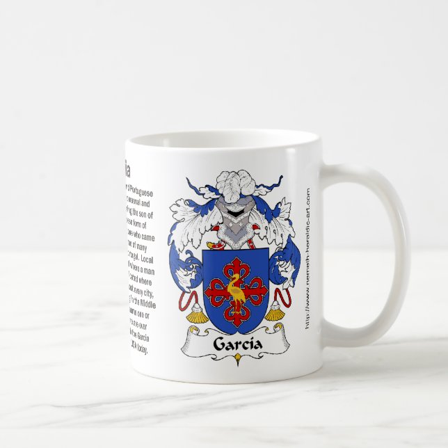 Crête de famille de Garcia sur une tasse (Droite)