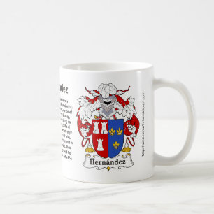 Crête de famille de Hernandez sur une tasse