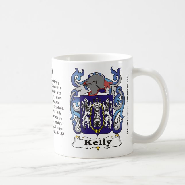 Crête de famille de Kelly sur une tasse (Droite)