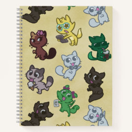 Créu Cats Sketchbook oder Notebook Notizbuch