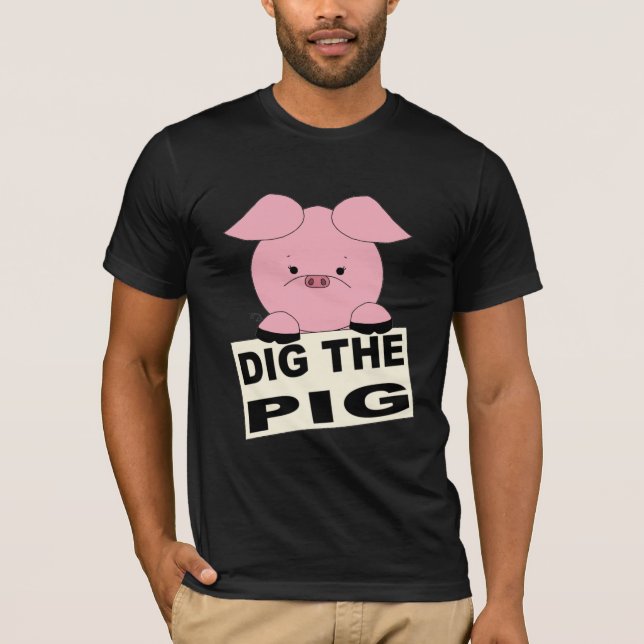 Creusez le T-shirt des hommes de porc (Devant)