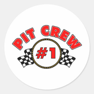 Crew #1 runder aufkleber