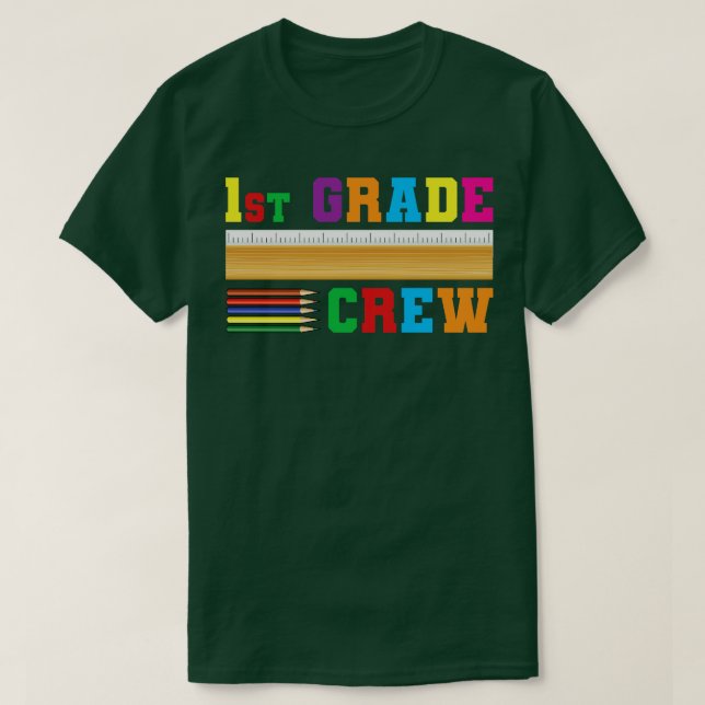 Crew 1. Schultag T-Shirt (Design vorne)