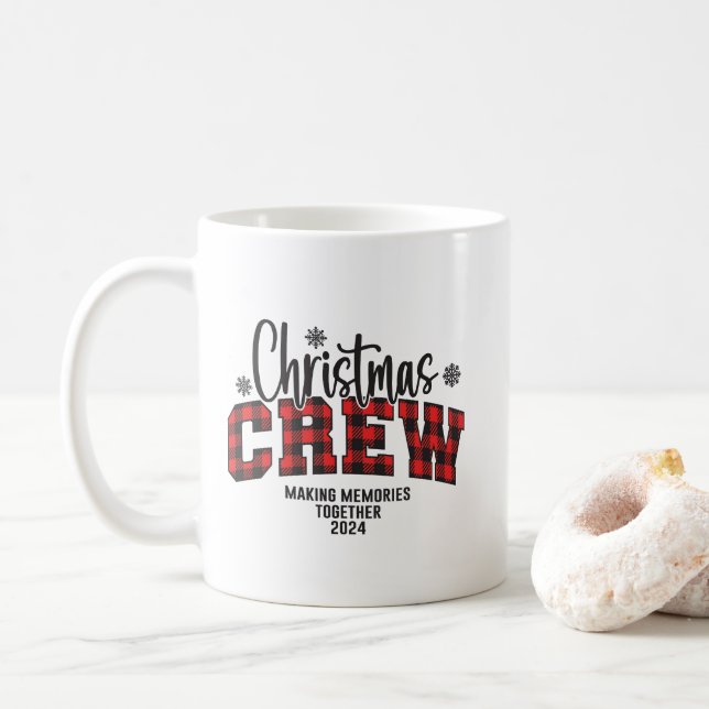 Crew 2024 T - Shirt Kaffeetasse (Mit Donut)