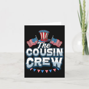 Crew 4. Juli FamilienMatching Group Cousin Crew Karte