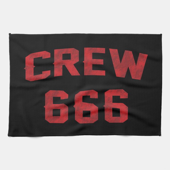 Crew 666 geschirrtuch (Horizontal)