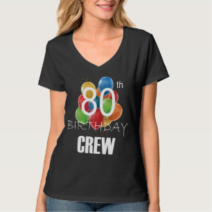 Crew 80 Party Crew Frauen V-Neck T-Shirt