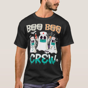Crew Boo Boo Nurse Halloween Ghost Costume T-Shirt