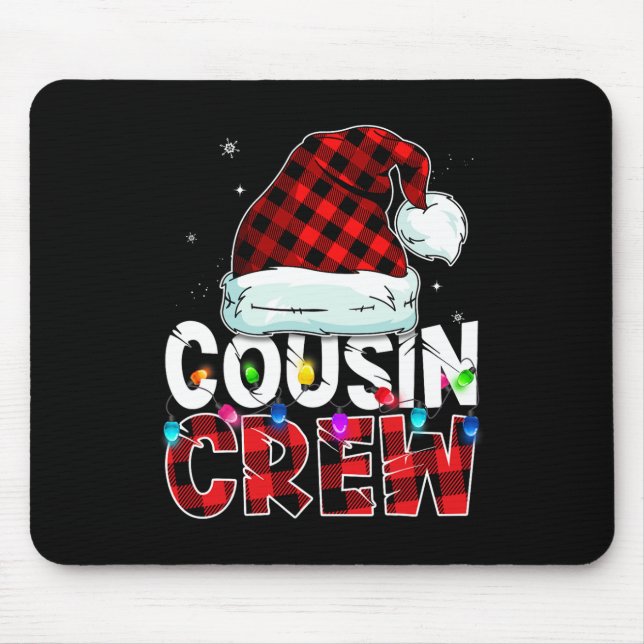 Crew Buffalo Red Kariert Pajamas Fa Mousepad (Vorne)