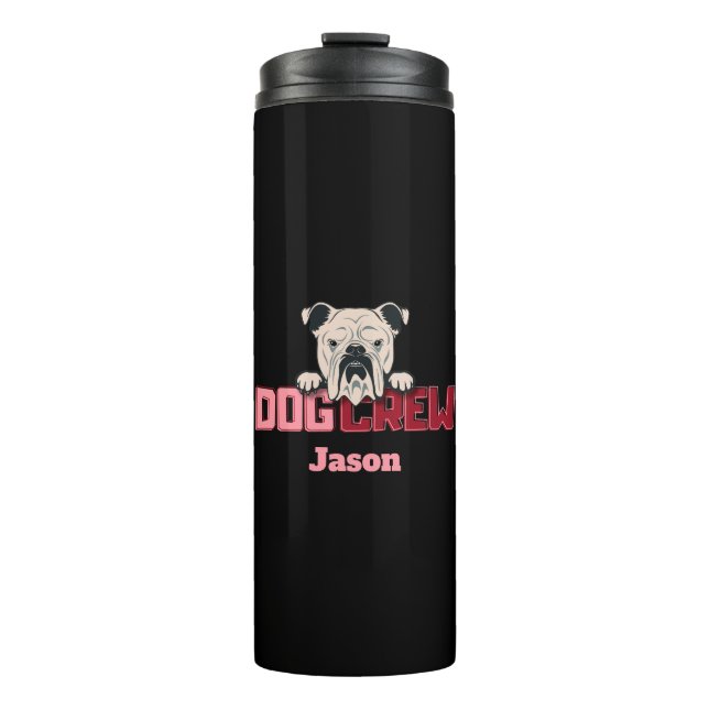 Crew Bulldog Custom Thermosbecher (Vorderseite)
