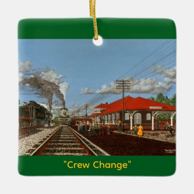 "Crew Change" by Tom Rock Ceramic Ornament (Vorderseite)