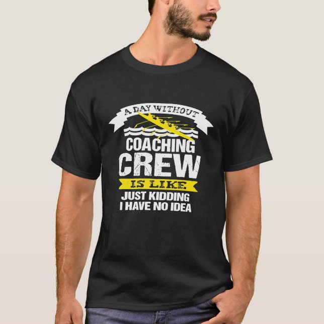 Crew Coach Funny Rowing Team Premium T-Shirt (Vorderseite)