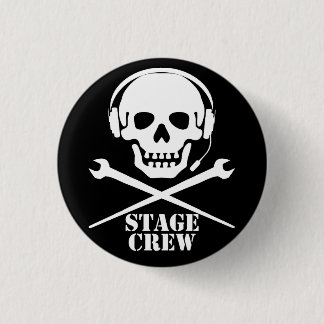 Crew der Bühne (Schädel- und Crosspodgers - Abzeic Button