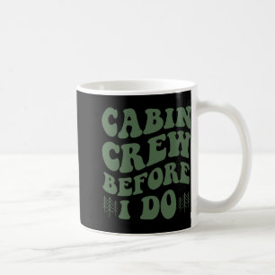 Crew der Kabine, bevor ich Gebirgsbrücke Camping u Kaffeetasse
