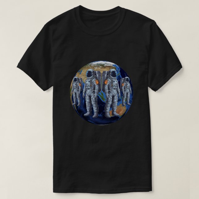 Crew des Astronauten T-Shirt (Design vorne)