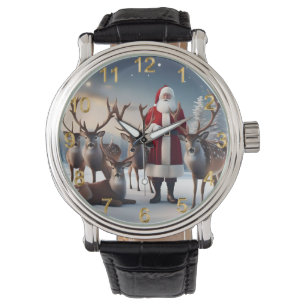 Crew des Weihnachtsmannes: Weihnachtsmann-Posen-Re Armbanduhr