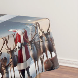 Crew des Weihnachtsmannes: Weihnachtsmann-Posen-Re Tischdecke
