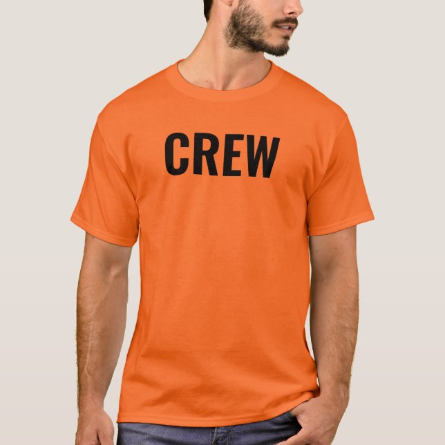Crew Doppelseitige Druckmitarbeiter Männer Athleti T-Shirt (Vorderseite)