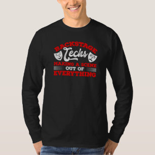 Crew eines Theaters der Technik in der Bühne T-Shirt