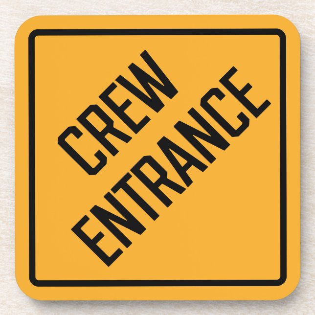 Crew-Eingang Hard-Plastic-Untersetzer Getränkeuntersetzer (Vorderseite)