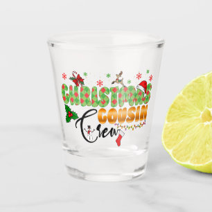 Crew Family Wiedersehen für Weihnachts-Cousin Schnapsglas