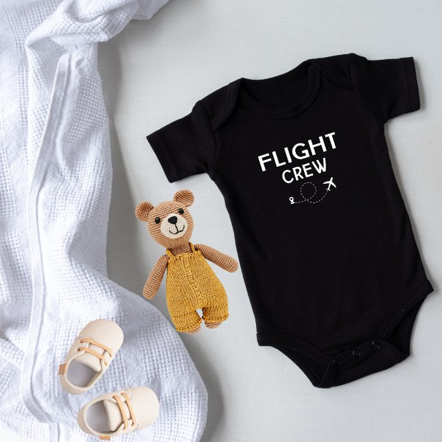 Crew-Flugflugzeug mit modernem Flug Baby Strampler (Von Creator hochgeladen)