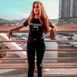 Crew-Flugflugzeug mit modernem Flug T-Shirt